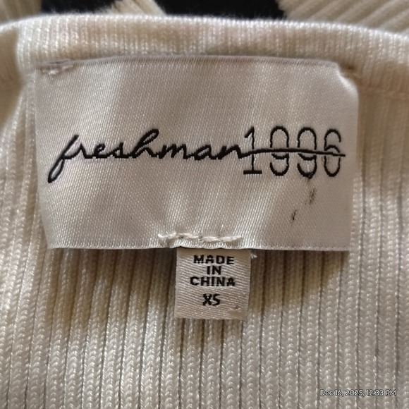 Black White Striped Knit Midi Sweater Dress XS Boat Neck Long Sleeve Nautical - Picture 5 of 7